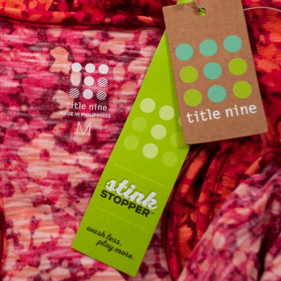 NEW Title Nine Floral Racerback Tank Top Womens M Medium Golf Athletic Gym DD07X - Picture 4 of 5